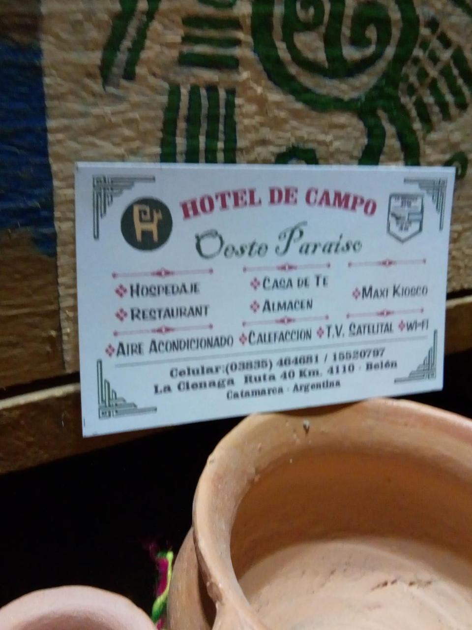 Hotel De Campo Oeste Paraiso La Ciénaga Eksteriør billede